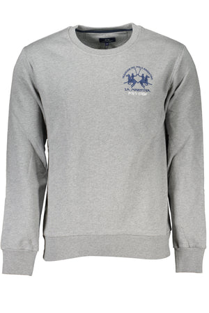 La Martina Men's Gray Zipless Sweatshirt