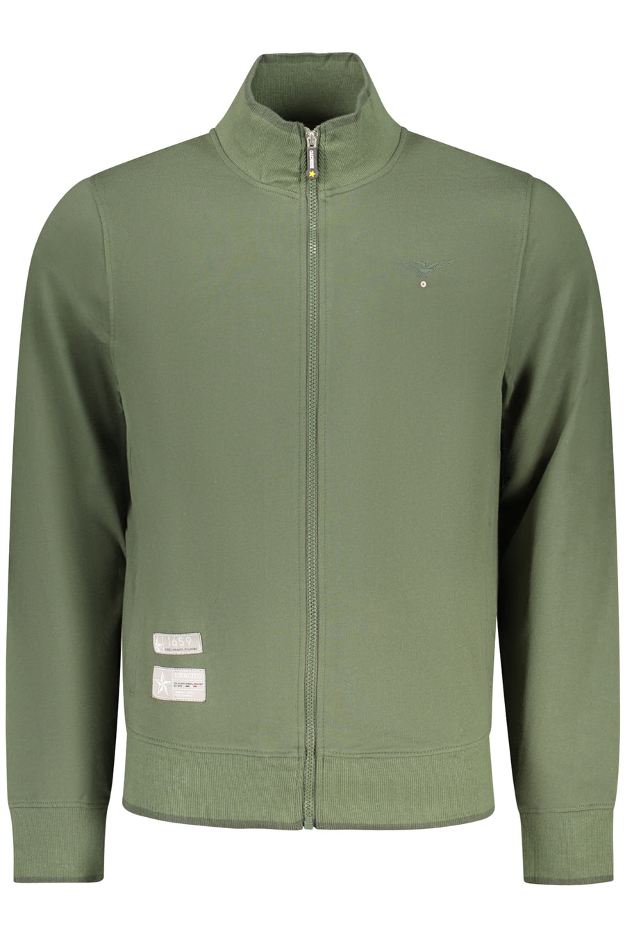 Accademia Militare Military Academy Men's Green Zip-Up Sweatshirt