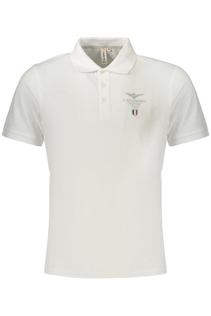 Accademia Militare Military Academy Men's Short-Sleeved Polo Shirt, White