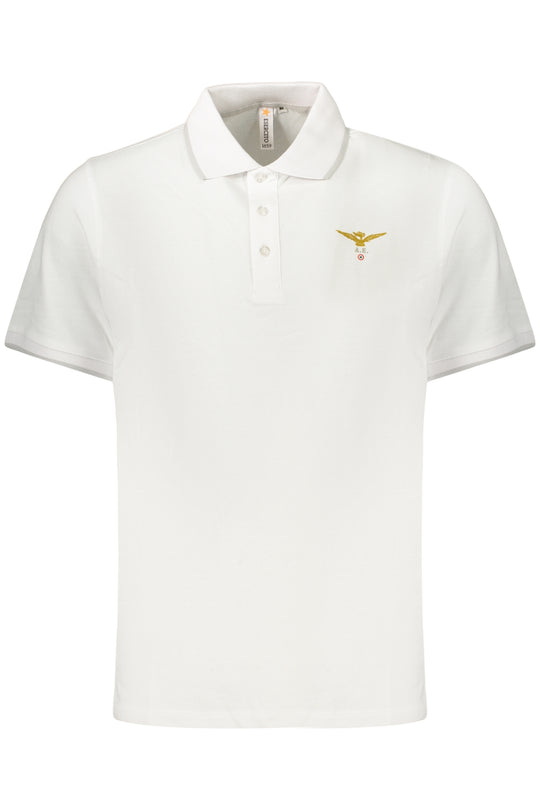Accademia Militare Military Academy Men's Short-Sleeved Polo Shirt, White
