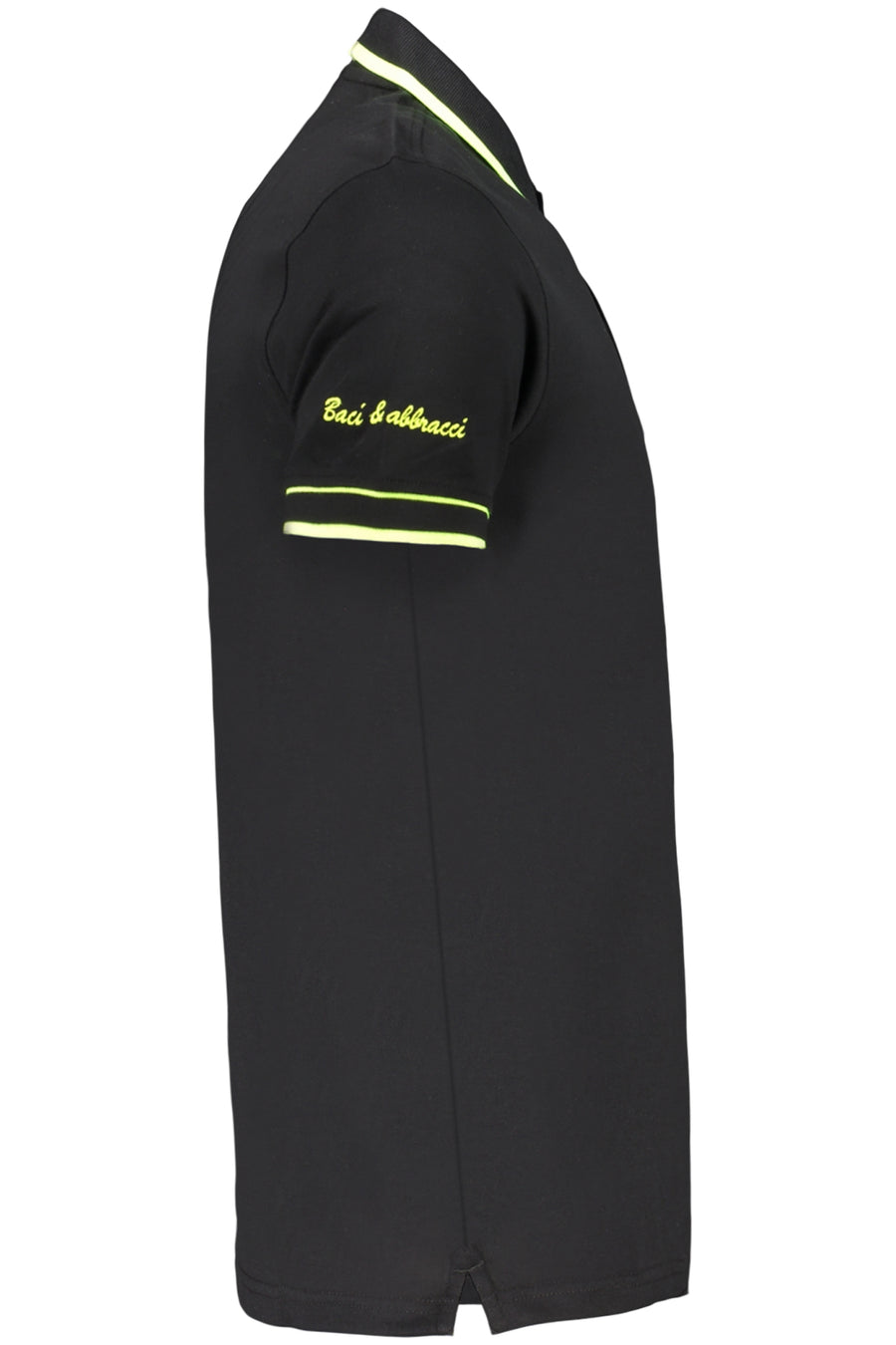 Baci&Abbracci Kisses & Hugs Men's Short-Sleeved Black Polo Shirt