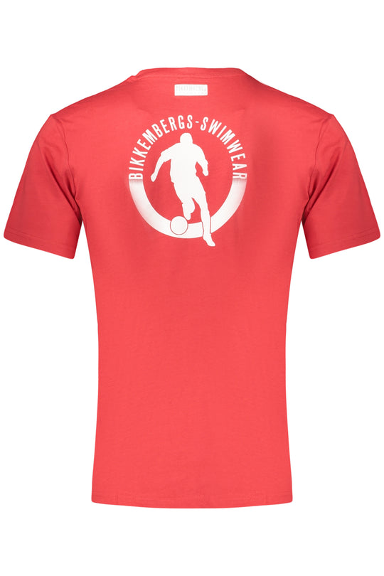Bikkembergs Men's Short-Sleeved T-Shirt, Red