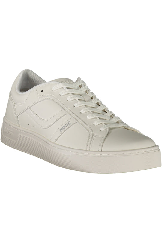 BOSS Men's White Sports Footwear