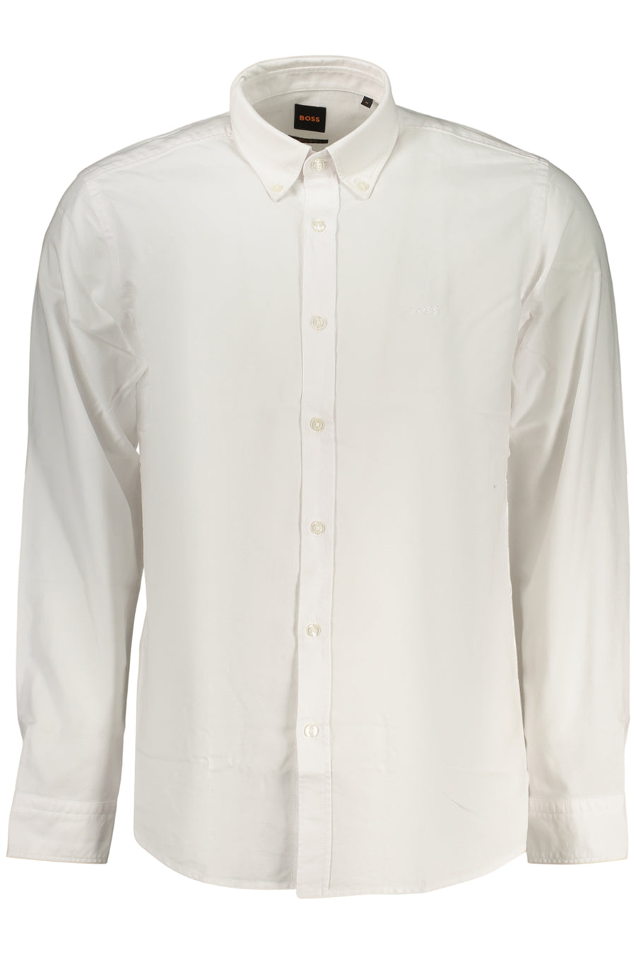 BOSS Men's Long-Sleeved White Shirt