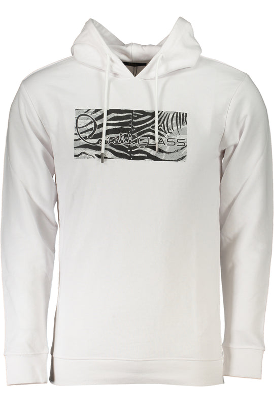 Cavalli Class Men's White Zipless Sweatshirt