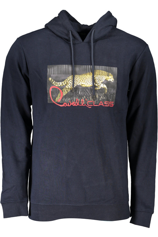 Cavalli Class Men's Blue Zipless Sweatshirt