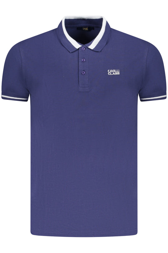 Cavalli Class Polo Short Sleeve Men Blue