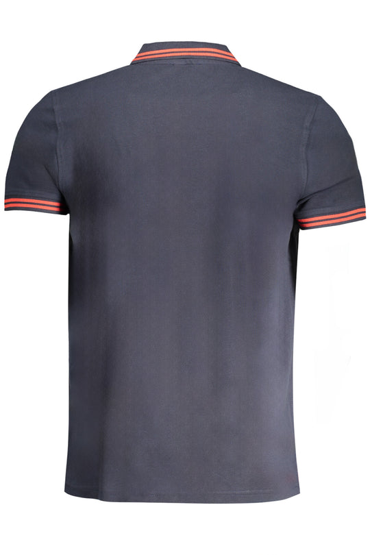 Cavalli Class Men's Short Sleeved Polo Shirt Blue