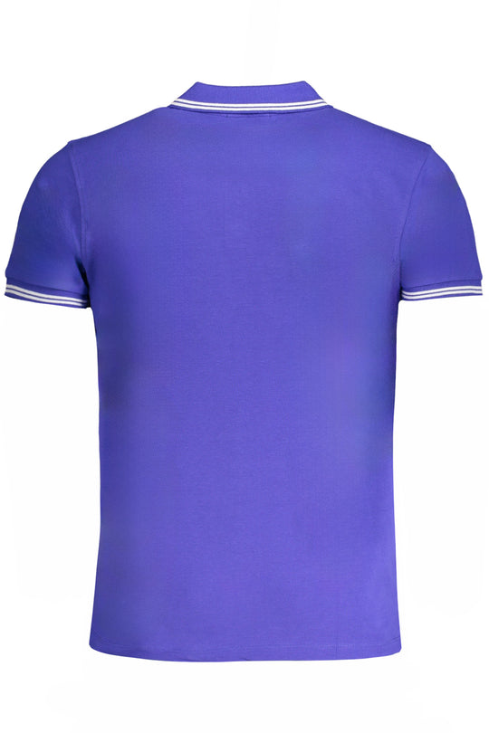 Cavalli Class Men's Short Sleeved Polo Shirt Blue