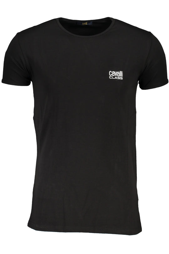 Cavalli Class Men's Short Sleeve T-Shirt Black