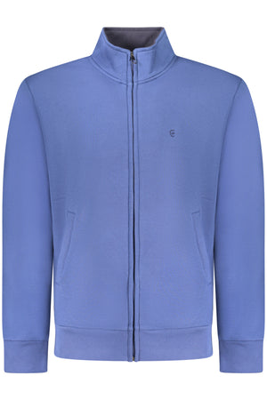 Coveri Moving Men's Blue Zip-Up Sweatshirt