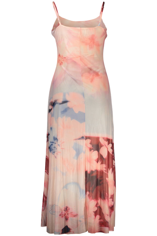 Desigual Women's Long Pink Dress