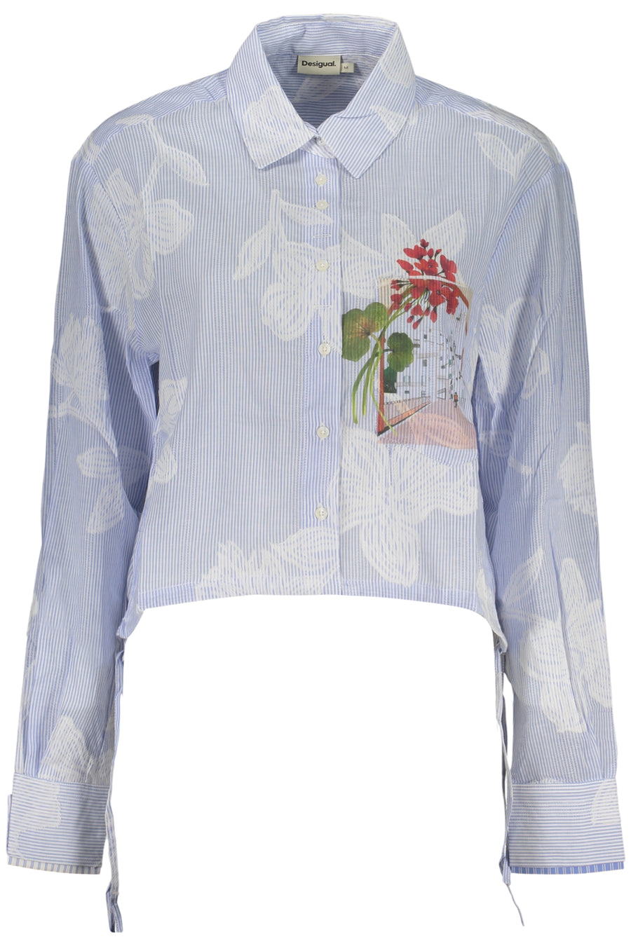 Desigual Women's Long-Sleeved Shirt, Blue