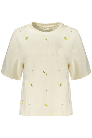 Desigual Women's White Zip-Up Sweatshirt