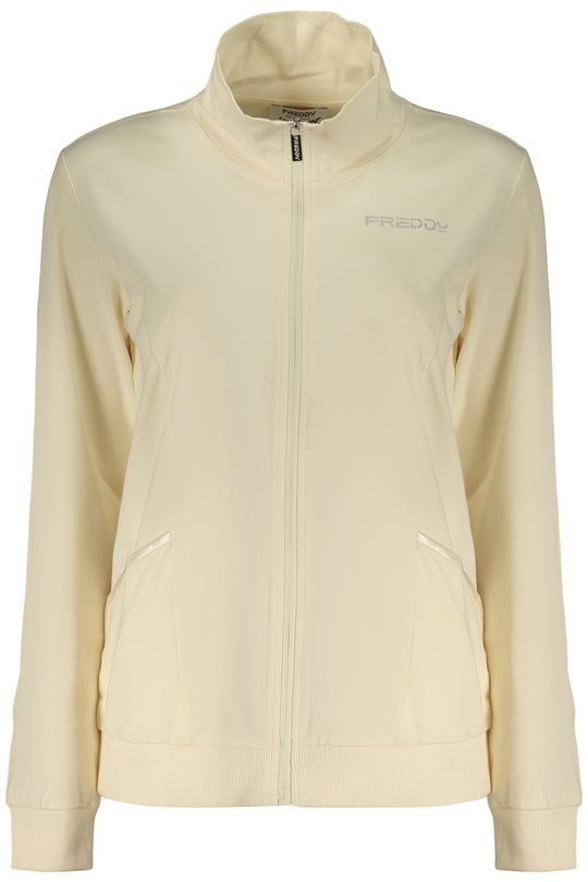 Freddy Women's Beige Zip-Up Sweatshirt