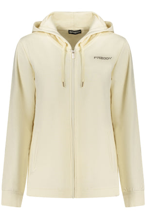 Freddy Women's White Zip-Up Sweatshirt