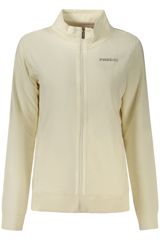 Freddy Women's White Zip-Up Sweatshirt
