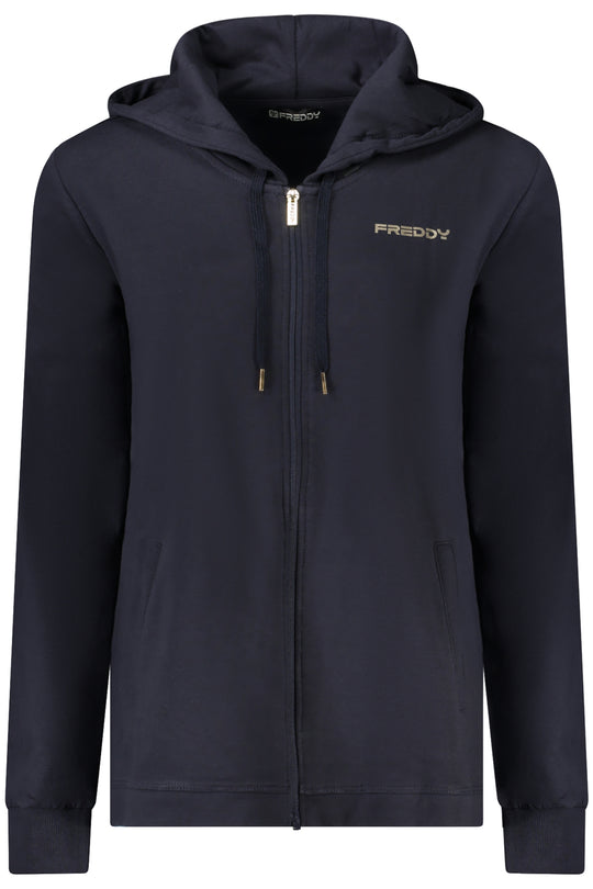Freddy Women's Blue Zip-Up Sweatshirt