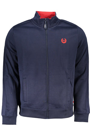 Gian Marco Venturi Men's Blue Zip Sweatshirt