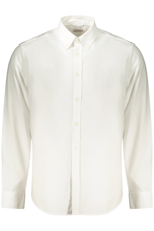 Guess Jeans Men's Long-Sleeved Shirt White
