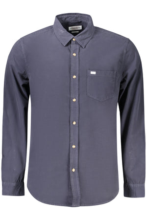 Guess Jeans Men's Long-Sleeved Shirt, Blue