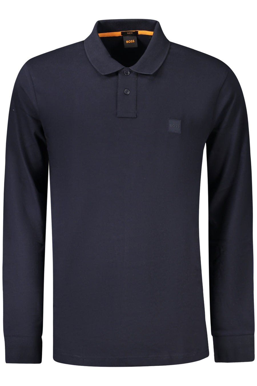BOSS Hugo Boss Men's Long-Sleeved Polo Shirt, Blue
