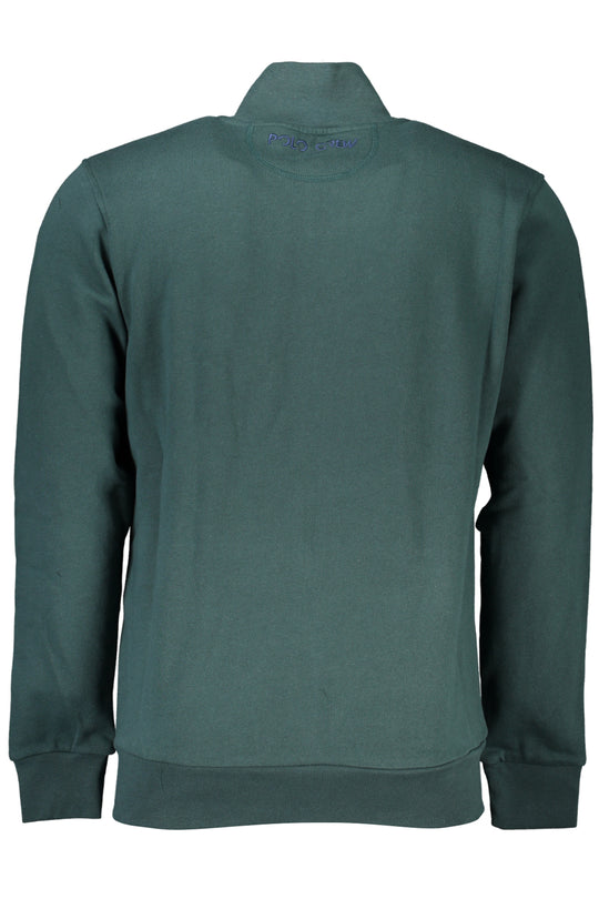 La Martina Men's Green Zip Sweatshirt