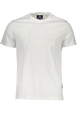 La Martina Men's Short Sleeve T-Shirt White