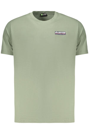 LOTTO MEN'S SHORT-SLEEVED GREEN T-SHIRT