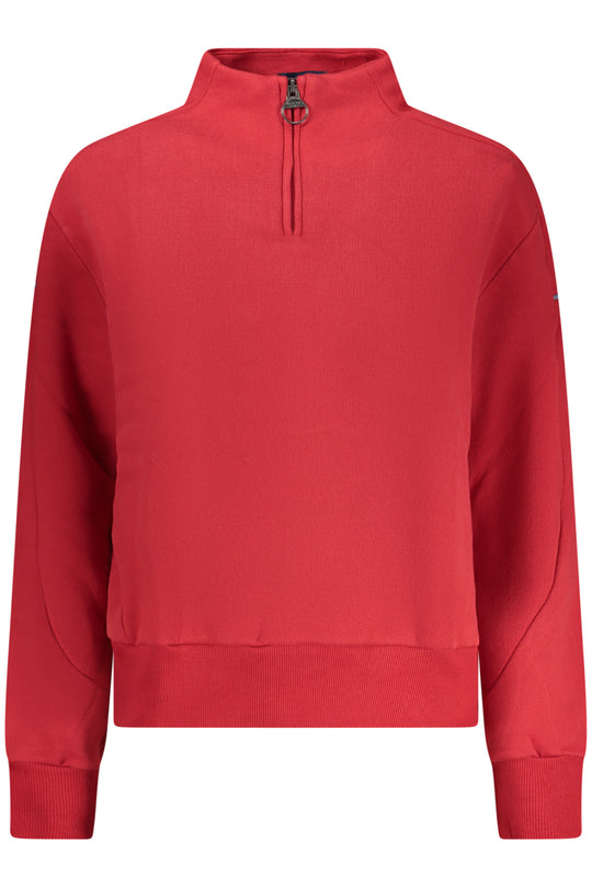 North Sails Women's Red Zip-Up Sweatshirt