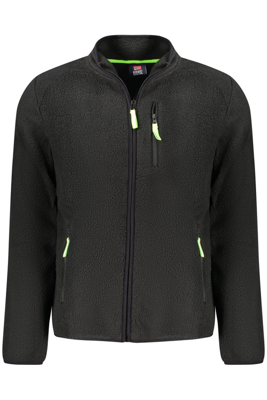 Norway 1963 Men's Black Zip-Up Sweatshirt