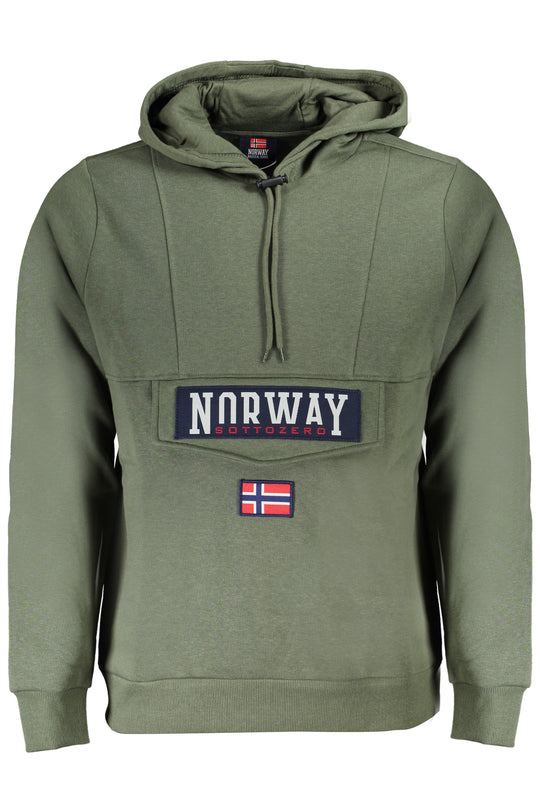 Norway 1963 Men's Zip-Up Sweatshirt Green