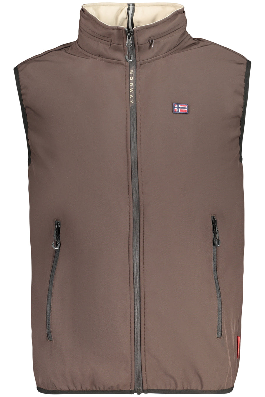 Norway 1963 Men's Brown Sleeveless Jacket