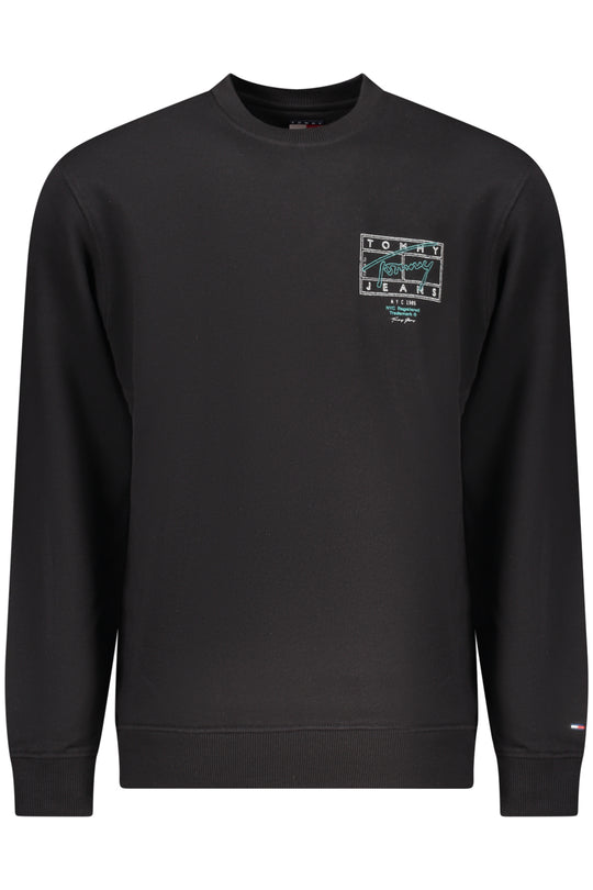 Tommy Hilfiger Men's Black Zip-Up Sweatshirt