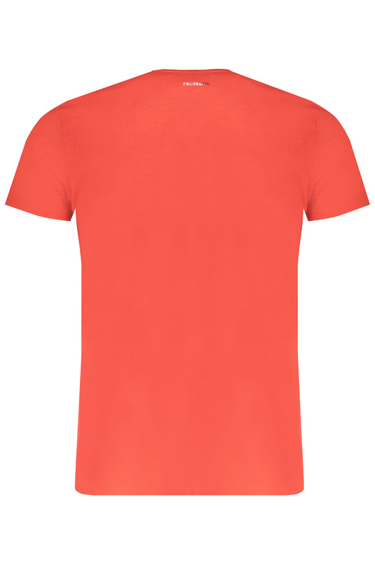 Trussardi Men's Short Sleeve T-Shirt Red
