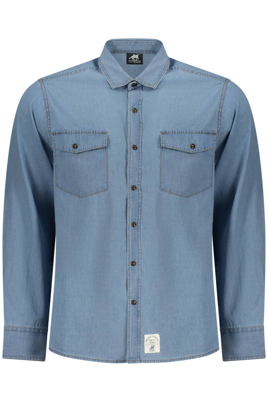 U.S. Grand Us Grand Men's Long-Sleeved Shirt, Blue