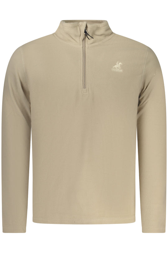 U.S. Grand Us Grand Men's Beige Zip-Up Sweatshirt