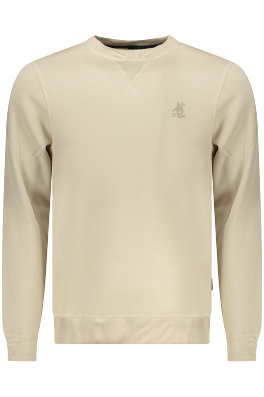 U.S. Grand Us Grand Men's Beige Zip-Up Sweatshirt