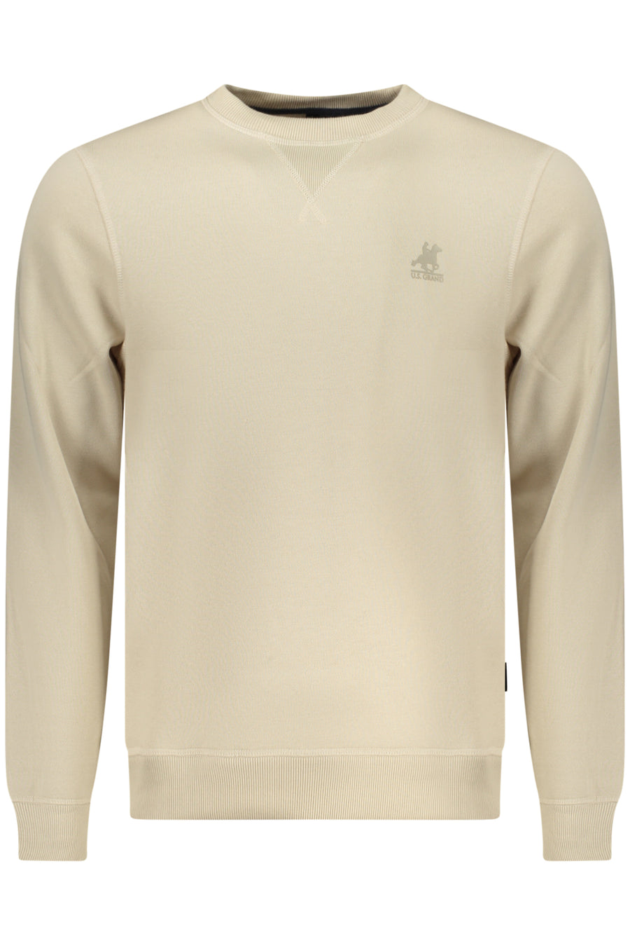 U.S. Grand Us Grand Men's Beige Zip-Up Sweatshirt