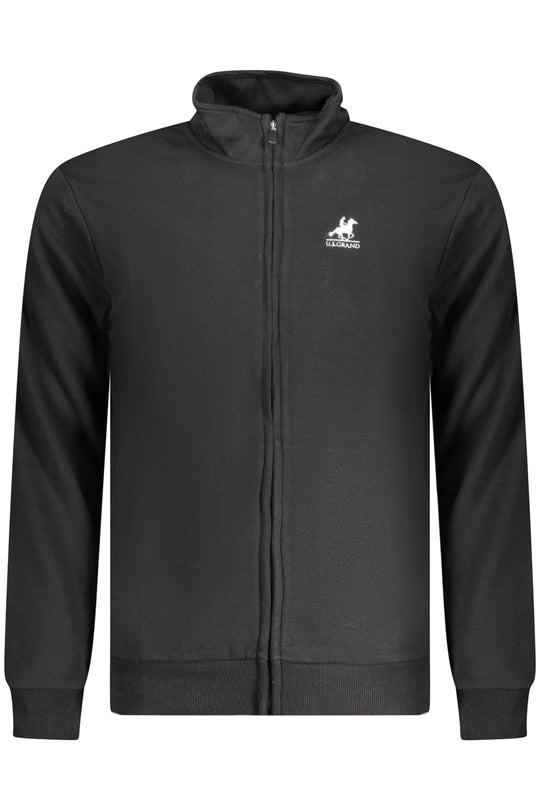 U.S. Grand Us Grand Men's Black Zip-Up Sweatshirt