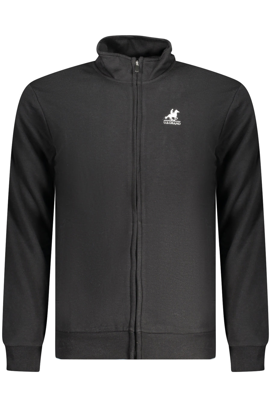U.S. Grand Us Grand Men's Black Zip-Up Sweatshirt
