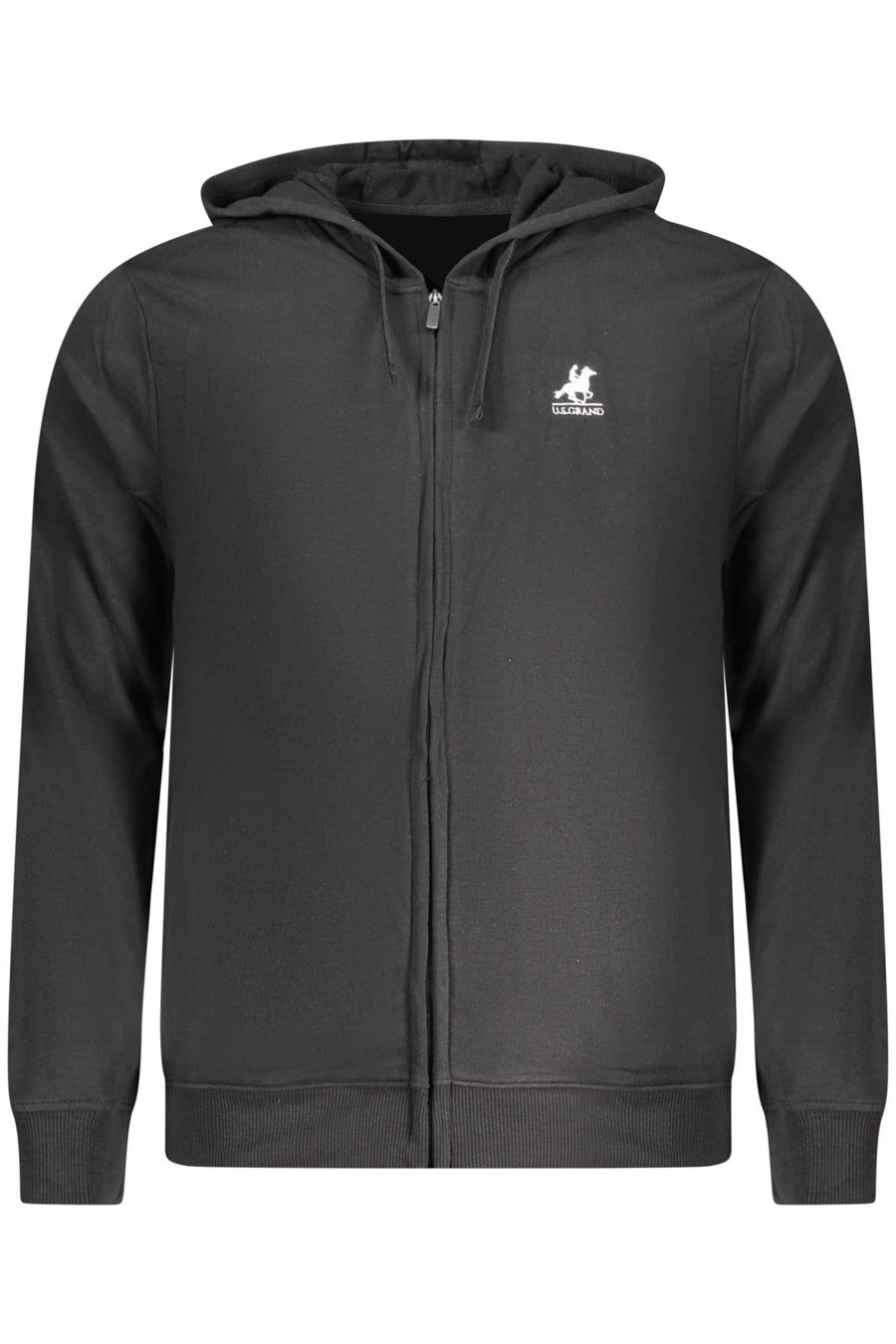 U.S. Grand Us Grand Men's Black Zip-Up Sweatshirt
