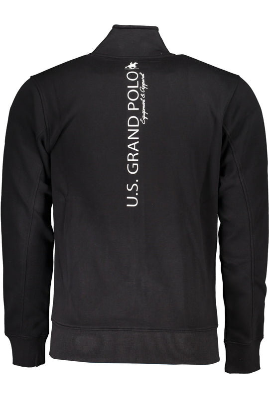 U.S. Grand Us Grand Men's Black Zip-Up Sweatshirt