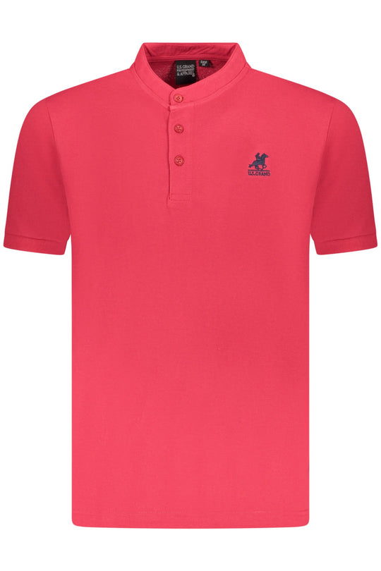 U.S. Grand Us Grand Men's Short-Sleeve Polo Shirt, Red
