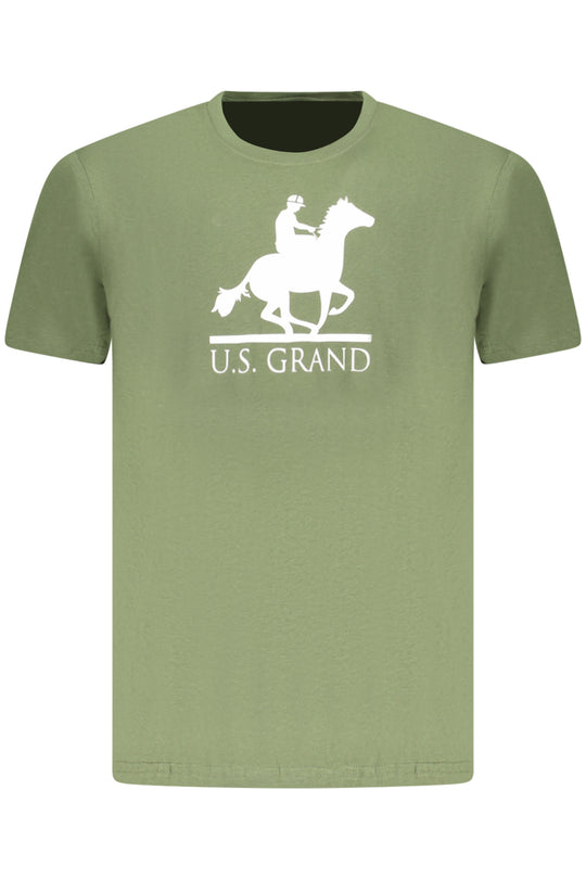 U.S. Grand Us Grand Men's Short-Sleeved Green T-Shirt