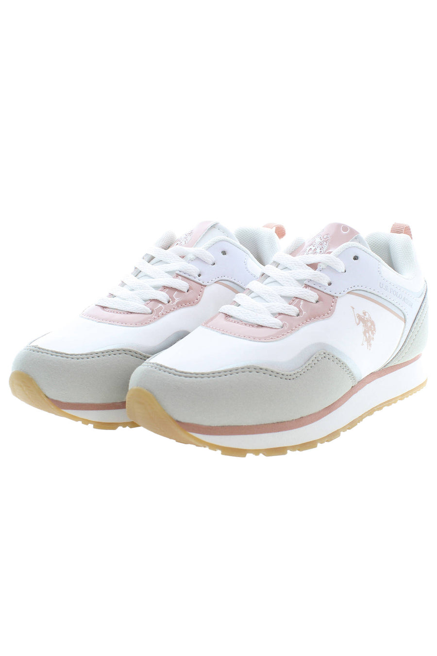 U.S. Polo Assn. Girls' White Sports Footwear