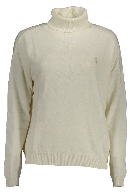 U.S. Polo Assn. Women's White Turtleneck